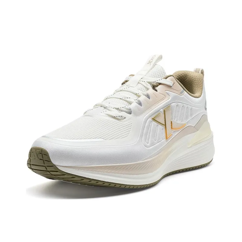 XTEP Breathable Lightweight Rebound Low Top Casual Running Shoes Women's Sail White-1
