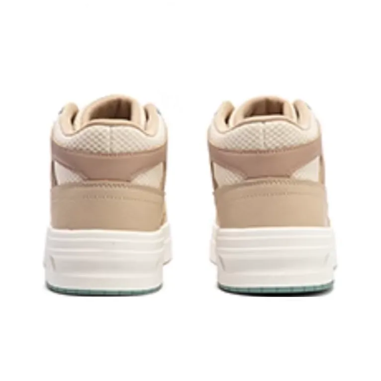 361° Anti-Slip Wear-Resistant Low-Top Skateboard Shoes Men's White Brown-2