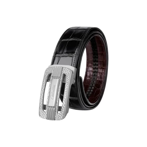 CATELLES Crocodile Leather Leather Belts Men's 3.5cm