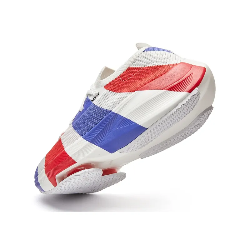 VOIT Running Shoes Unisex Low Top White/Blue/Red-4