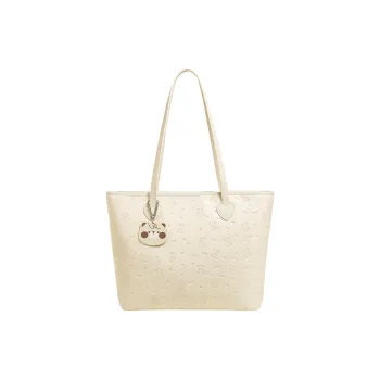 AILUXI Synthetic Leather Shoulder Bag Women's Moon White