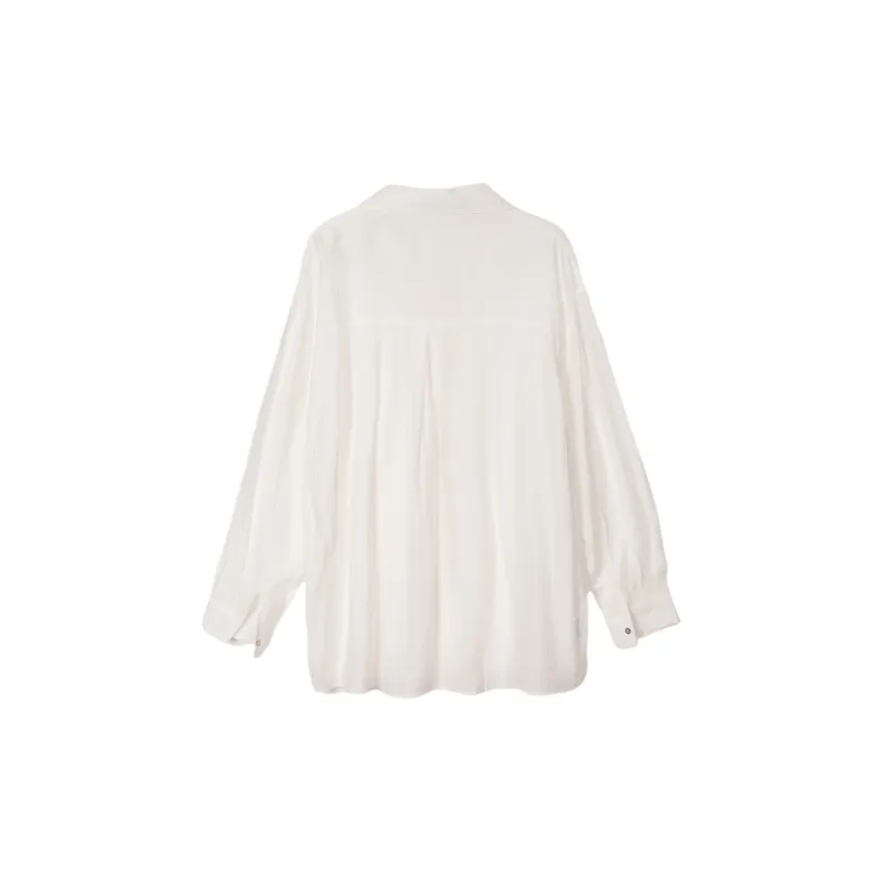 FAWENXIANGZI Shirt Women's White-1