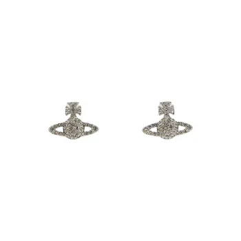 Vivienne Westwood Screw, Crystal Earrings Women's Silver