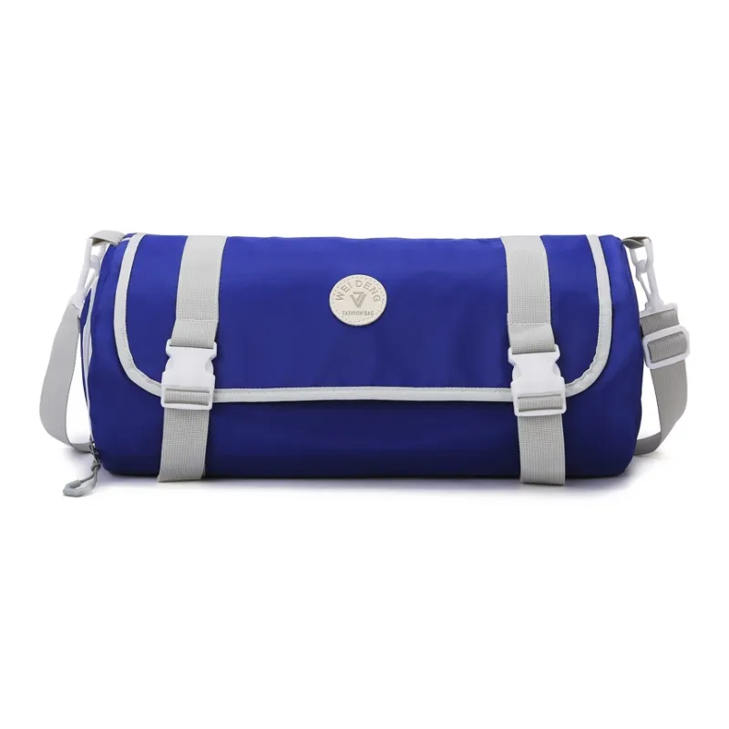 OURFUN Oxford Gym Bag Large Size Unisex Black/Rose Red/Purple/Orange/Blue/Pink-11