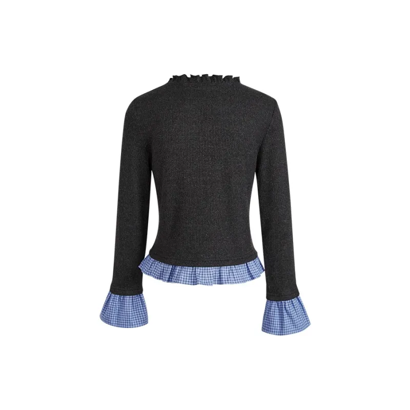 KUOSE T Shirt Women's Gray Blue-1