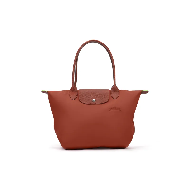 LONGCHAMP Recycled Polyamide Canvas Handbag Shoulder Bag Women's Chestnut-1