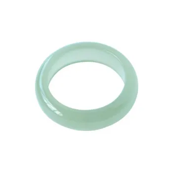 Bailiang Rings Pale Greenish White Jade Unisex