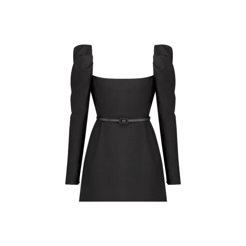 DIOR Long Sleeved Dresses Women's Black-2