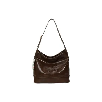 Meow In The Grass PU Shoulder Bag Regular Women's Coffee/Ecru/Brown/Black