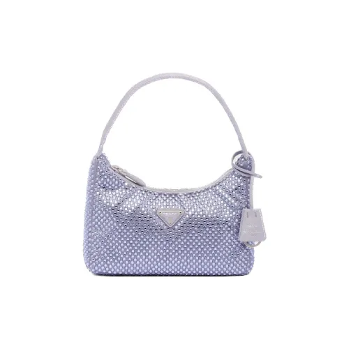 PRADA Satin Handbag Mini Women's Purple
