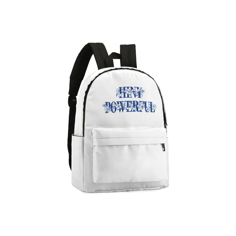 HINY Polyester Backpack 13 Inch Laptop Bag Regular Unisex White-20