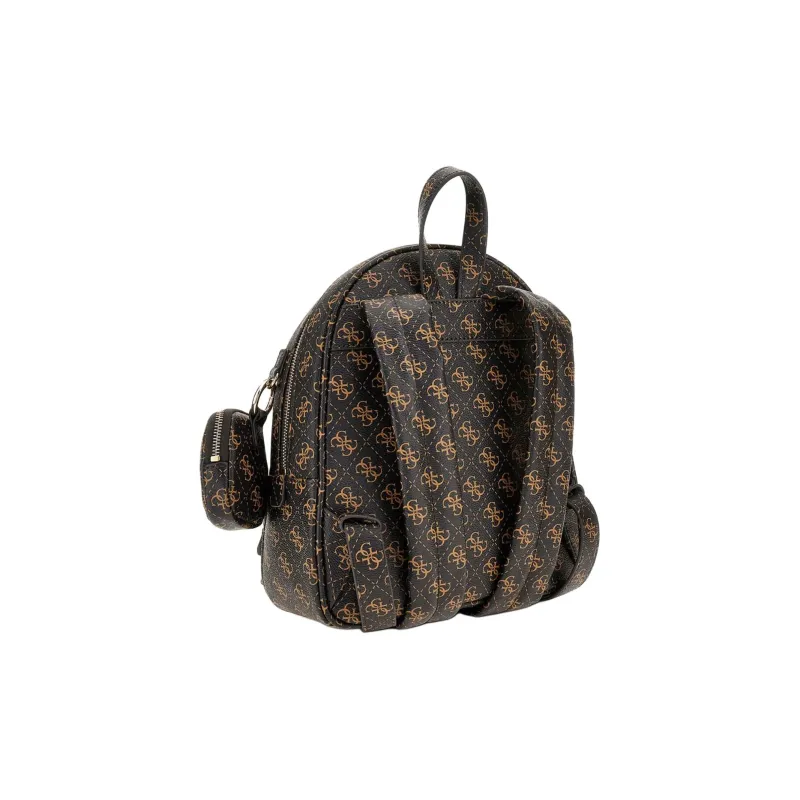 GUESS Synthetic Leather Backpack Regular Women's Brown-1