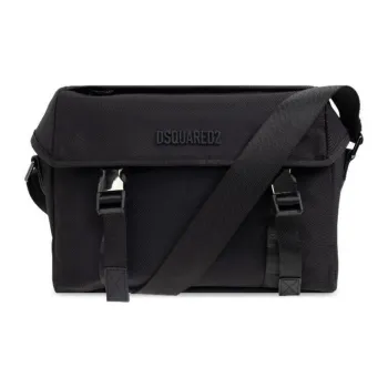 DSQUARED 2 Logo Lettering Foldover Messenger Bag