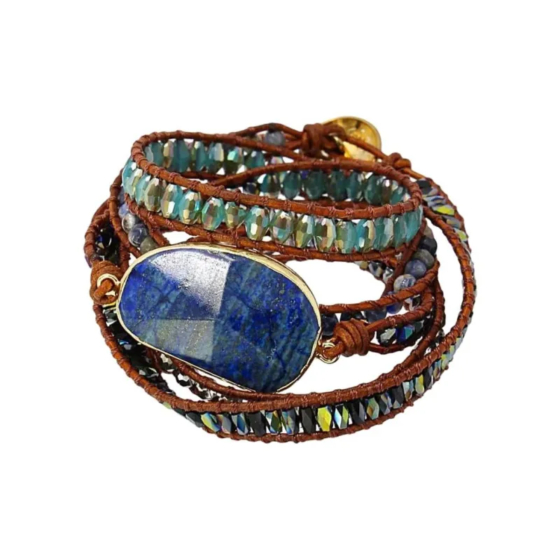 ANARTXY Surgical Steel Stone Crystal Bracelets Women's Multicolor-9