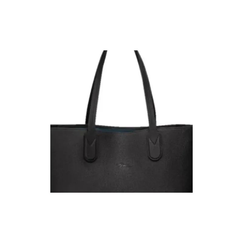 LONGCHAMP Little Bull Leather Tote Bag Shopping Bag Handbag Shoulder Bags Unisex Black-3