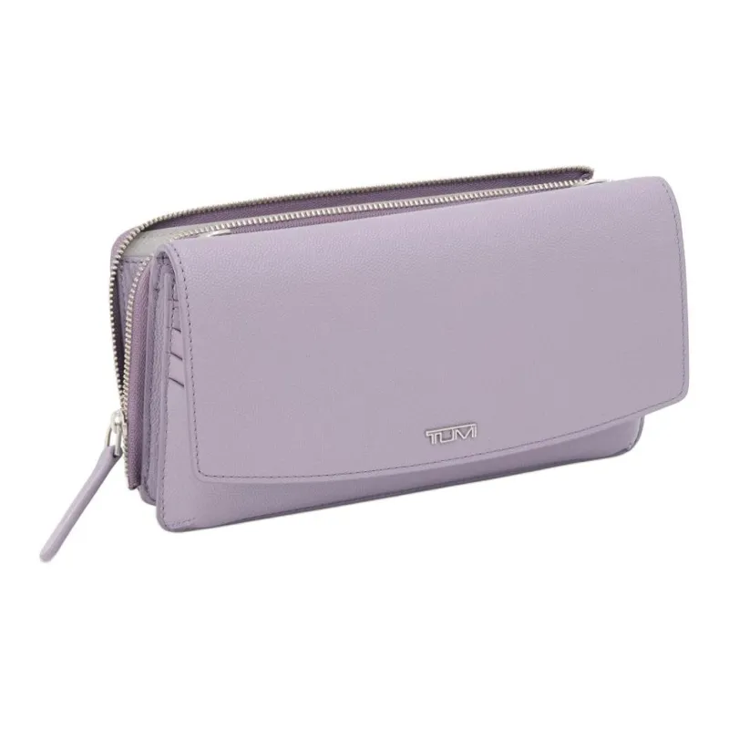 TUMI Leather Crossbody Wallets Women's Lavender-1