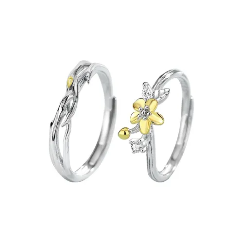 YINGNIXINDONG 925 Sterling Silver Rings Unisex
