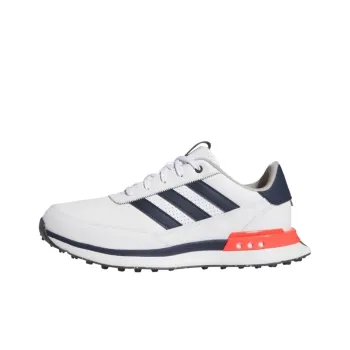 Adidas S2G 24 Leather Spikeless Golf Cloud White Collegiate Navy Lucid Red
