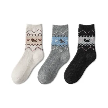 COTTON CHEESE Mid Calf Socks Unisex 3 Pack