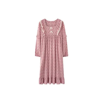 XIAFENYAN Nightgown Women's Pink
