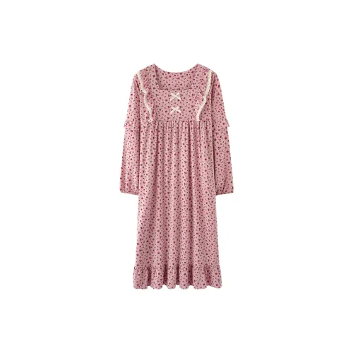 XIAFENYAN Nightgown Women's Pink