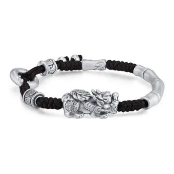 CHINA GOLD S999 Fine Silver Bracelets Unisex