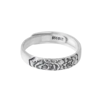 CHIC ZONE 999 Fine Silver Rings Women's