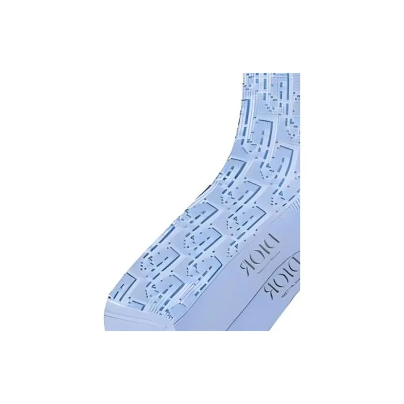 DIOR OBLIQUE SS23 Knee High Socks Men's 1 Pack Blue-4