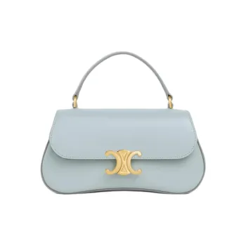 CELINE TEEN LOLA Cow Leather One Shoulder Handbag Regular Women's Ice Blue