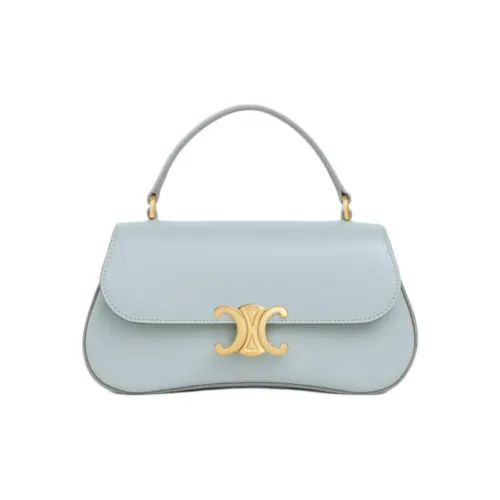 CELINE TEEN LOLA Cow Leather One Shoulder Handbags Regular Women's Ice Blue