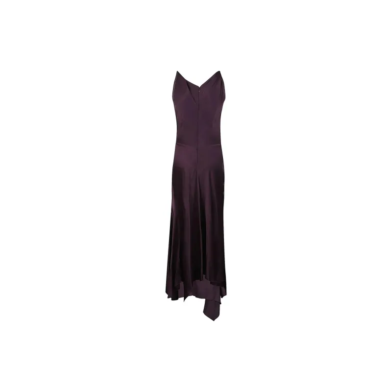 Victoria Beckham Asymmetric Draped Maxi Dress-1