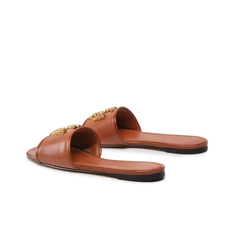 TORY BURCH Slide Slippers Women's Brown-2
