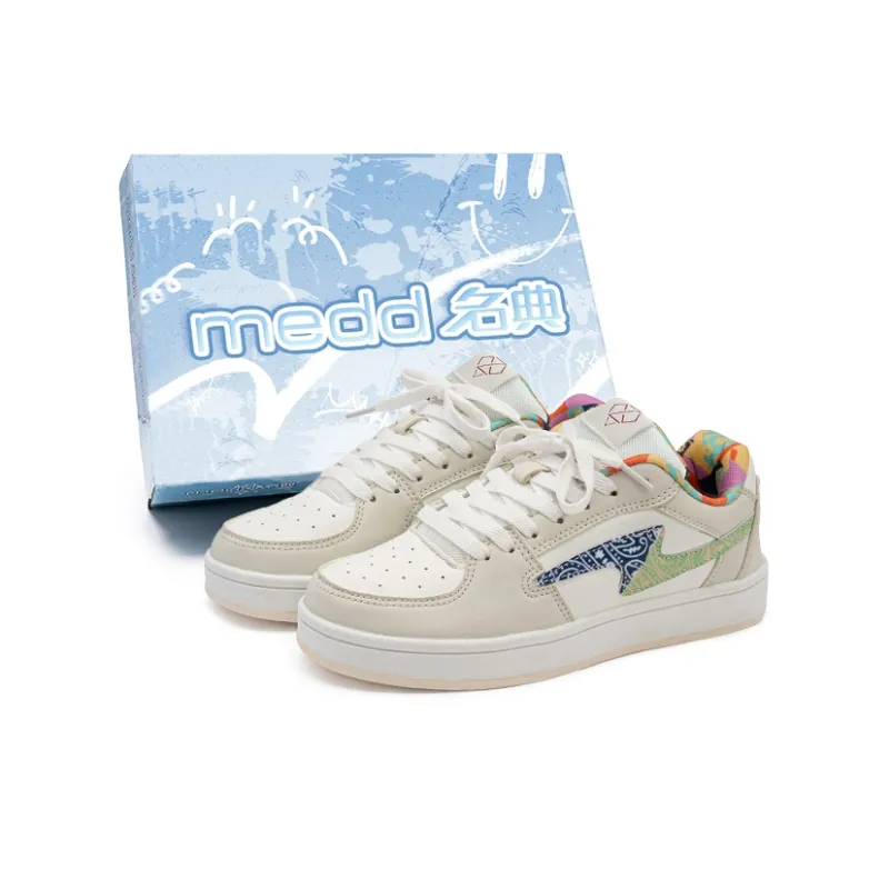 Medd Puffy Skateboard Shoes Anti-Slip Wear-Resistant Low-Top Skateboard Shoes Unisex-12