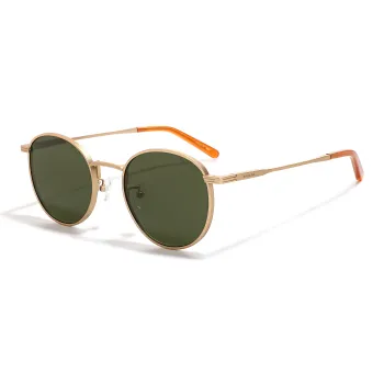 Sagawa Titanium Round Sunglasses Unisex