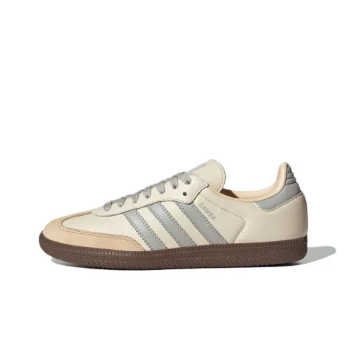 Adidas auction SAMBA OG Anti Slip Wear Resistant Low Top Skateboard Shoes Women's Beige