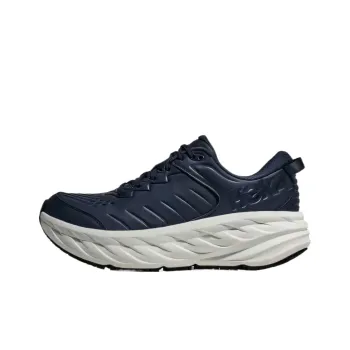 HOKA ONE ONE Bondi SR Cushioning Low Top Running Shoes Men's Blue White