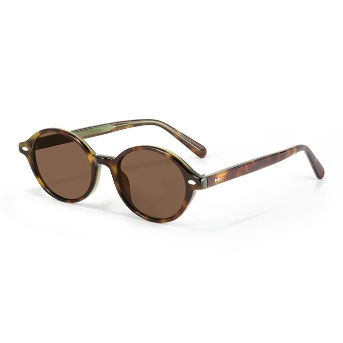 PARMU Plate Frame Oval Sunglasses Unisex-2