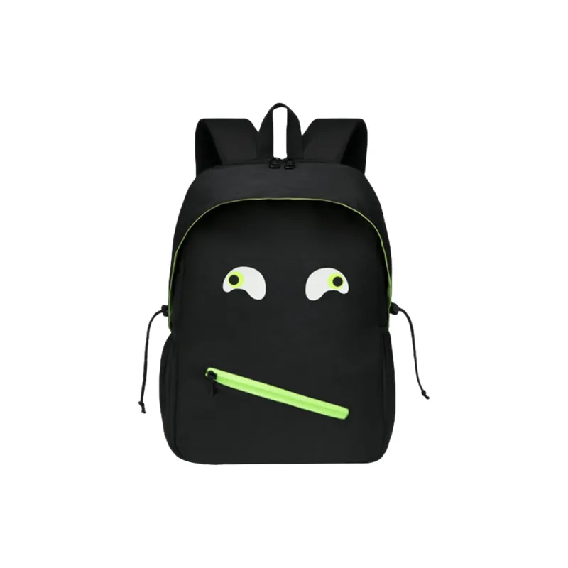 Dusen Kangaroo Waterproof Fabric Backpack Regular Unisex Black-6