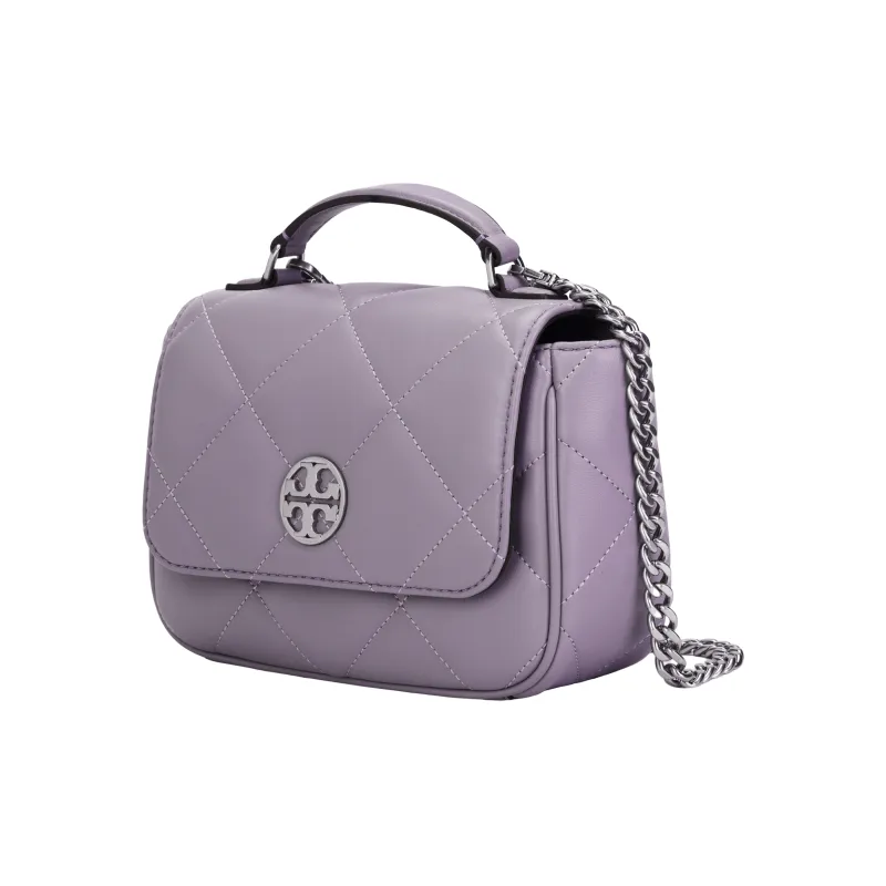 TORY BURCH Sheepskin Messenger Bag Shoulder Bag Crossbody Bag Handbag Women's Purple-1