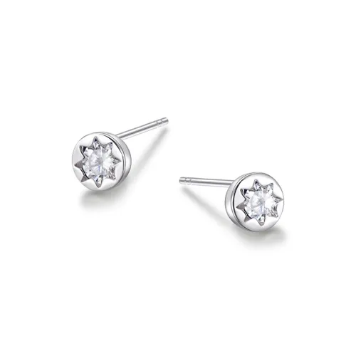 ETAHLOVE Sterling Silver Stud Earrings Unisex Girlfriend And Boyfriend Birthday Surprise