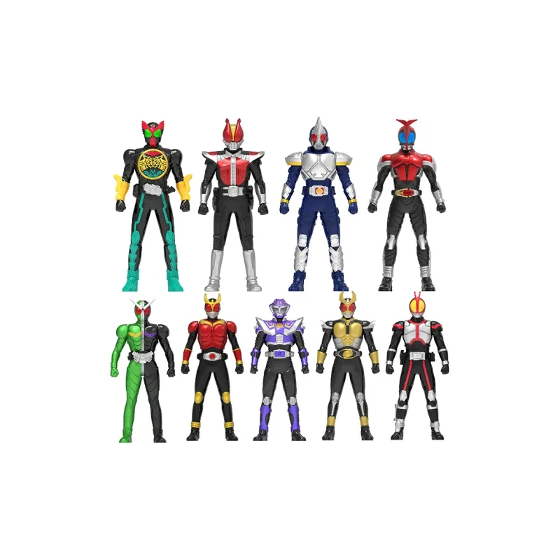 Spiritual Creations Kamen Rider Hero Soft Vinyl Doll, Detailed Painting, Comes With Card Chibi Figures 11cm-11