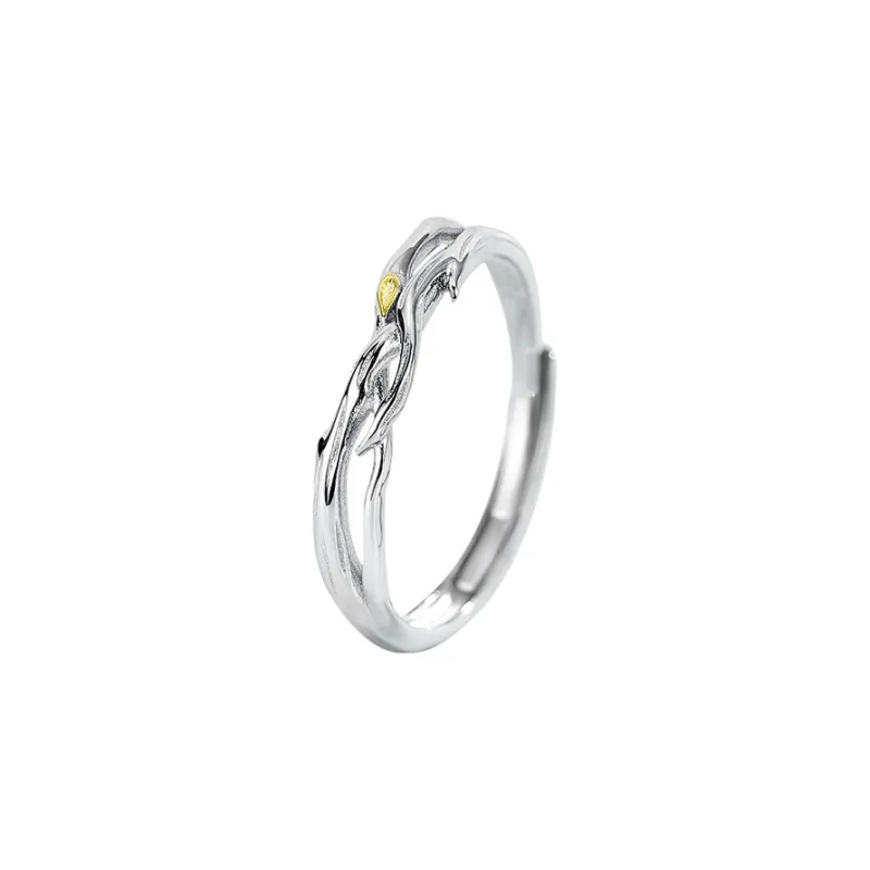 YINGNIXINDONG 925 Sterling Silver Rings Unisex-5