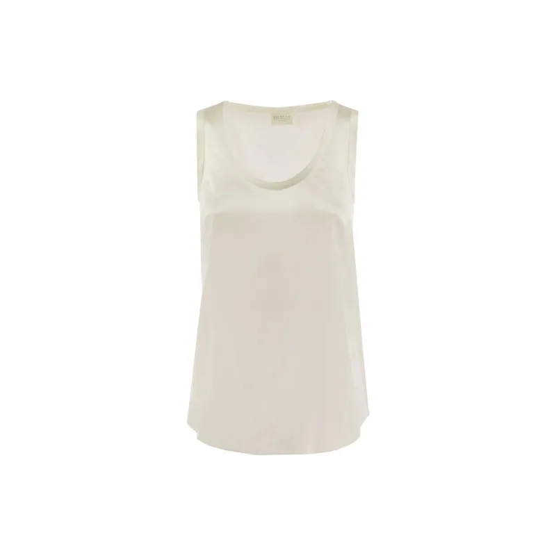 Brunello Cucinelli Scoop Neck Sleeveless Tank Top-2