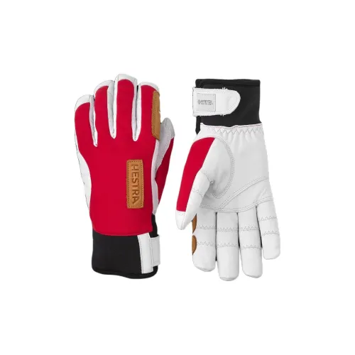 HESTRA Goat Leather Wool Neoprene Sports Gloves Unisex White