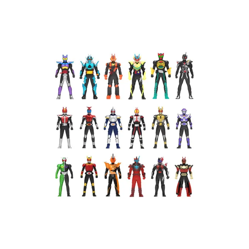 Spiritual Creations Kamen Rider Hero Soft Vinyl Doll, Detailed Painting, Comes With Card Chibi Figures 11cm-13