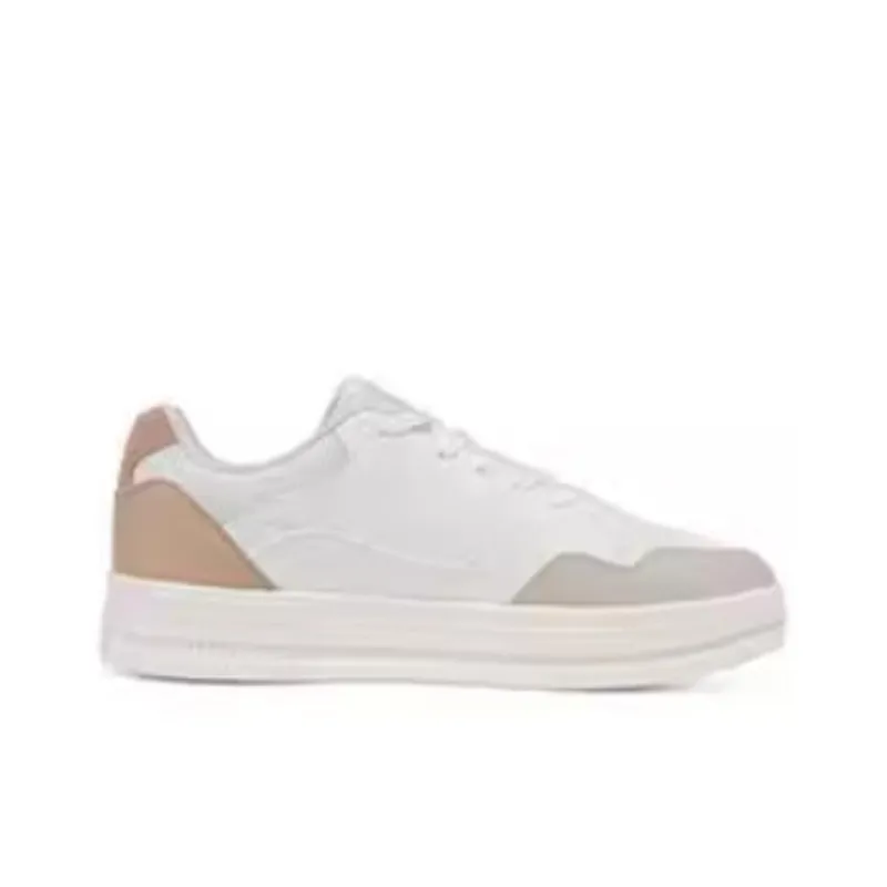 361° Slip-Resistant Cushioning Low-Top Skateboard Shoes Men's White Brown-1