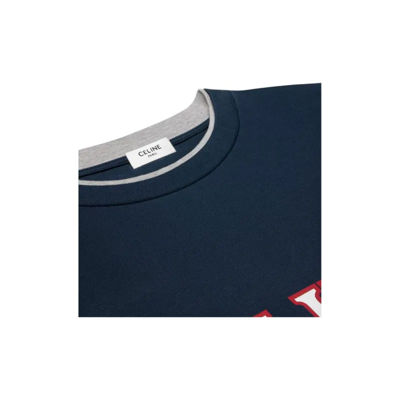CELINE Logo Printed Long Sleeve T Shirt-3