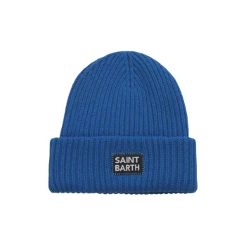 MC2 Saint Barth Berry Logo Patch Knitted Beanie