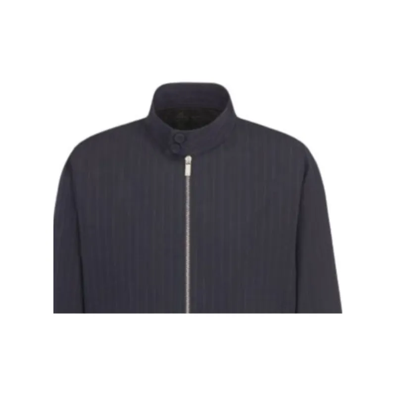 DIOR Jackets Men Navy Blue-2