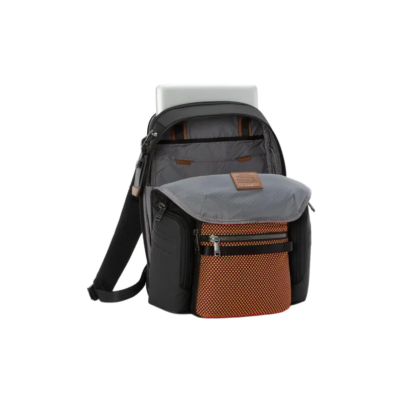 TUMI Fabric Backpack Regular Men's Red & Lime-4